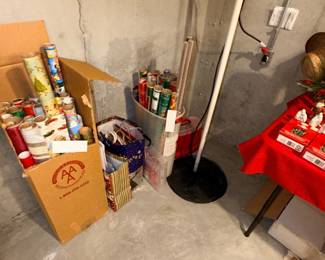 Items Located In The Unfinished Area Of The Lower Level