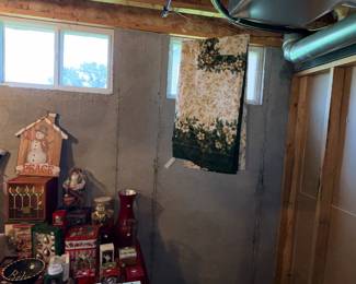 Items Located In The Unfinished Area Of The Lower Level