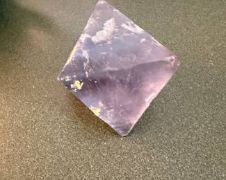 Fluorite Octahedron Polished Lavender Purple - $20