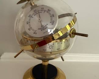 SOLD Vintage Sputnik Weather Station Barometer Hygrometer Thermometer Western Germany-$120