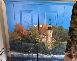 Handpainted cabinet
