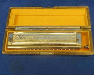 Lot 22. Pre WW2 Hohner 64 Chromonica Professional Model in the key of C. Excellent condition and sound.
