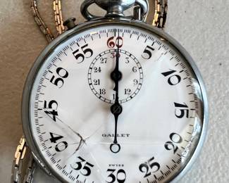 Vintage Gallet Stop Watch - works
