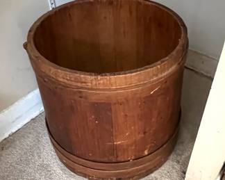 Primitive Wooden Bucket