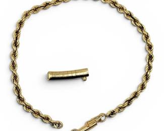 14k Gold Bracelet Needs Repair w 14k Scrap 4.04g Total