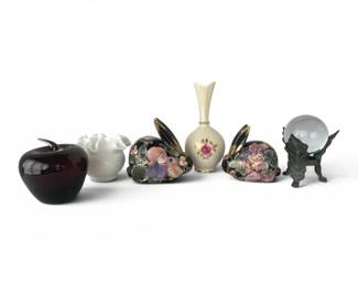Andrea by Sadek Floral Bunny Figurines More Decor