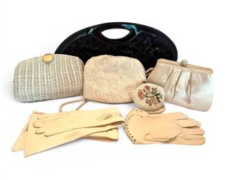 Vintage Beaded Handbags, Gloves, More