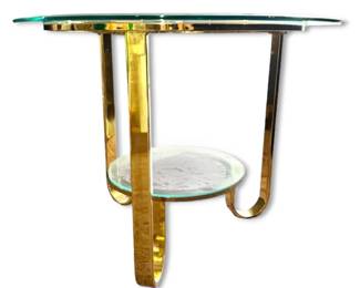 Round Glass Side Table