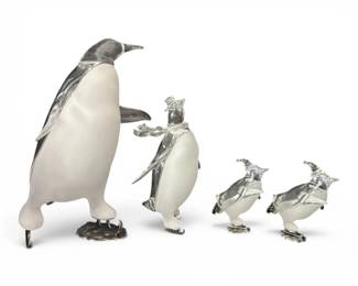 Acrylic Skating Penguins