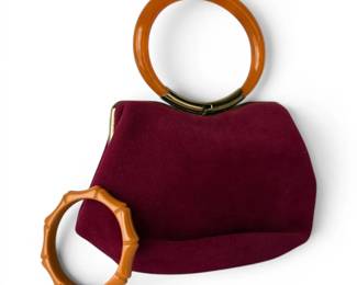 Vintage Red Handbag Bakelite Bracelet