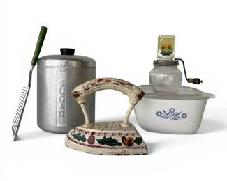 Corningware, Sugar Canister, Nut Grinder, Italian Ceramic Iron More