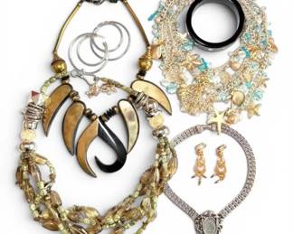 Chunky Statement Costume Jewelry Trifari, Goldette, More