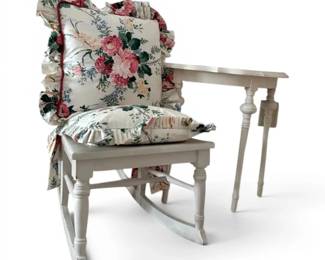Half Moon Table Small Vintage Rocking Chair