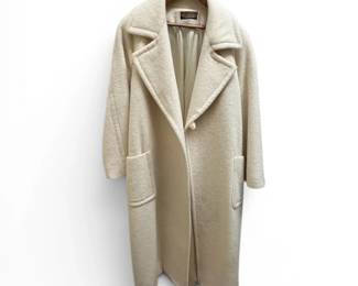 Tempo Europa by London Fog 100 Wool Cream Coat