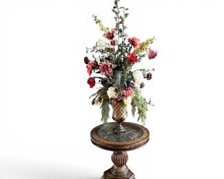 Ornate Accent Table Floral Arrangement