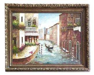 Venice Canal Painting 48 x 39