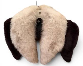 White Black Fur Stoles