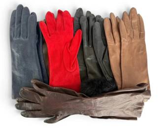 Ladies Genuine Leather Gloves Lined With Silk Made In Italy More