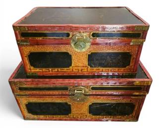 AsianInspired Chinoiserie Trunks