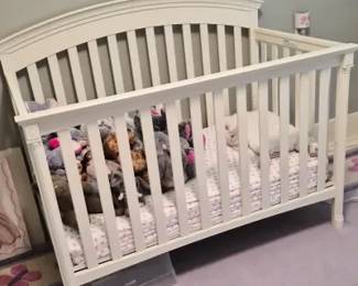 White Finish Baby Crib