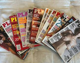 Lot #26 Playboy Magazine Lot 12+ Issues 2003-2005 Nicole Kidman Paris Hilton Collector