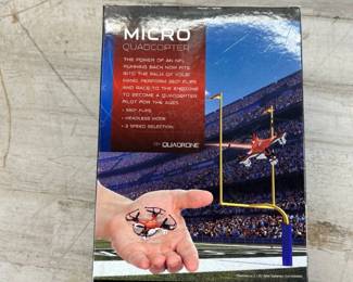 Lot #95 NFL Denver Broncos Quadrone Micro Quadcopter RC Drone Orange NIB Lot of 2