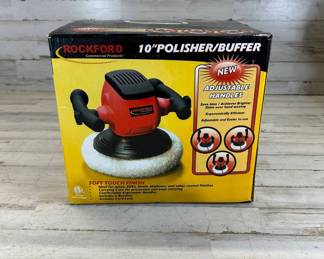 Lot #117 Rockford Commercial Products 10 Inch Electric Car Polisher Buffer ETK0053 w/Bonnets