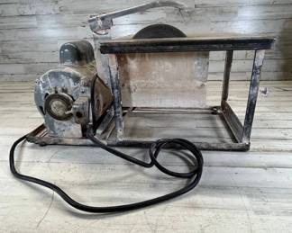 Lot #116 Vintage Dayton Capacitor Start AC Motor Wet Tile Saw Table Saw 1950s Industrial