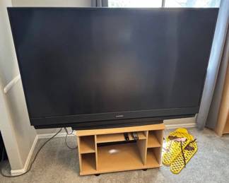 Lot #44 Mitsubishi WD-73734 DLP 73" 1080p Rear Projection TV w/ Remote