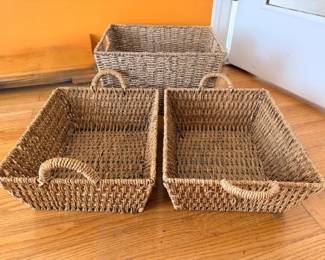 192 3NaturalSeagrassStorageBaskets