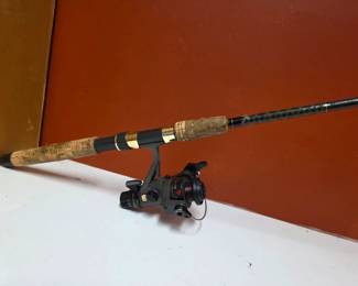 56 VintageAbuGarciaGraphiteRodShimanoTX120QSpinningReel