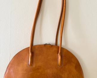 6 VintageItalianPittiLeatherFirenzeHalfMoonShoulderBag