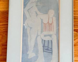 115 AbstractCoupleFramedArt
