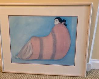 213 GloriettaFramedArtPrintByNavajoArtistRCGorman