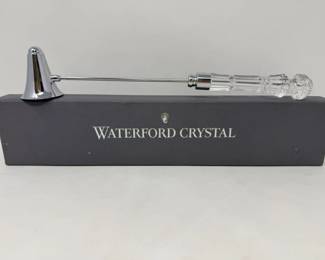 185 WaterfordCrystalCandleSnufferNIB