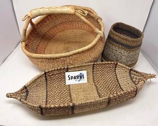 103 3WovenBasketsEthiopiaGhana
