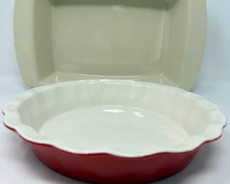 126 KitchenAidCeramicCasseroleMarthaStewartCeramicPiePlate