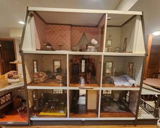 Hand Crafted One of Kind Doll House with Exquisite Detail