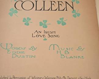 Colleen An Irish Love Song Sheet Music