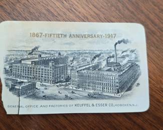 Keuffel  Esser Co. th Anniversary Calendar Card