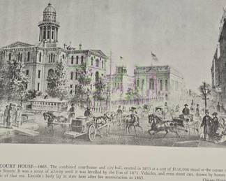 Chicago Court House  Historical Print