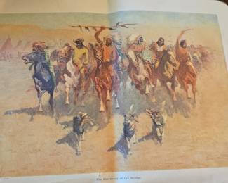 Frederic Remington The Ceremony of the Scalps Print from Colliers Weekly, June ,