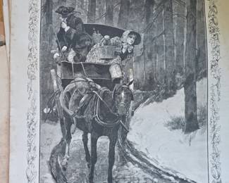 The Illustrated London News Christmas Number,  Lost Their Way Engraving