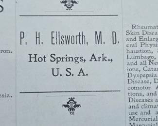 P. H. Ellsworth, M.D. Resident Physician Business Card second image