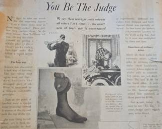 Vintage Holeproof Ex Toe Hosiery Advertisement