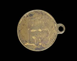 Vintage Religious Medal with John Engraving second image