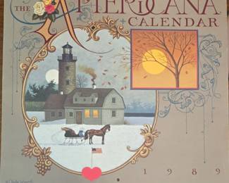 The Americana Calendar by Charles Wysocki