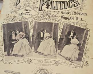 Parlor Sofa Politics Sheet Music  The Song of the Hour