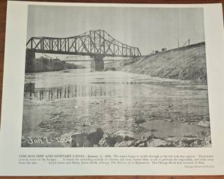 Chicago Ship and Sanitary Canal Photograph