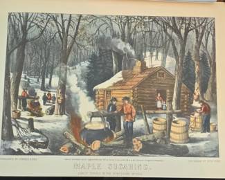 Maple Sugaring, Early Spring in the Northern Woods Print